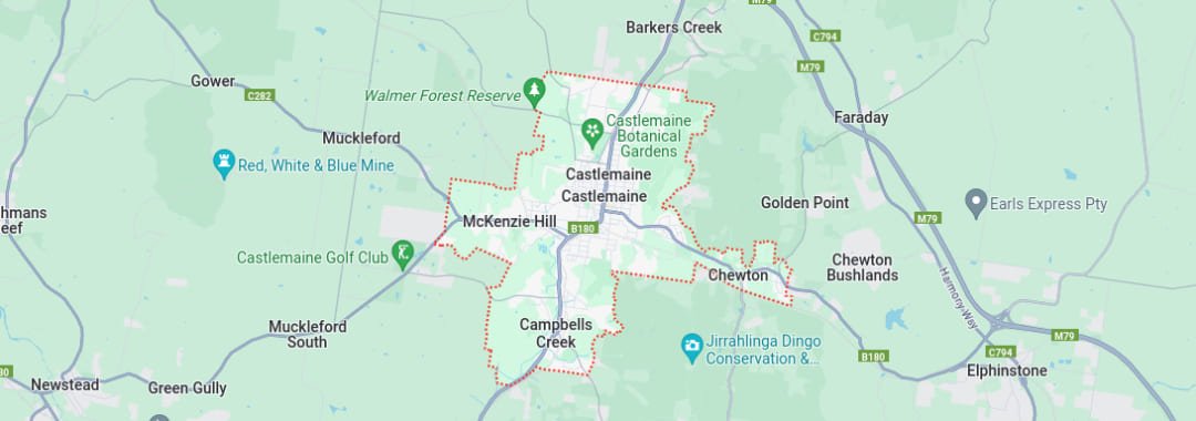 Castlemaine, VIC Map