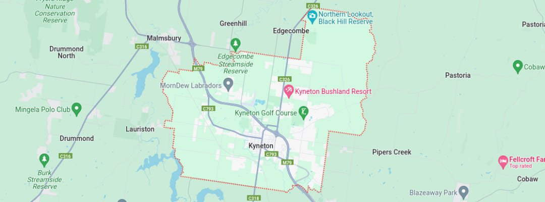 Kyenton, VIC Map